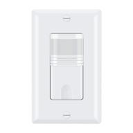 ecoeler 3-way motion sensor light switch, neutral wire required | ul listed & fcc approved indoor activated switch | 1 pack logo