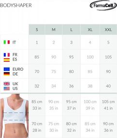 img 3 attached to Italian-Made Farmacell Bodyshaper 618 Push-Up Bra: Wide Shoulder Top Band & Breast Support Effect