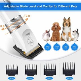 img 2 attached to Merece Dog Grooming Kit: Professional Clippers For A Perfect White Coat