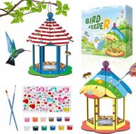 stem painting and crafts kits for kids - 2-pack upgraded bird feeders for outdoor creativity and fun, ideal gifts and toys for boys and girls ages 3-12 логотип