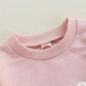 img 2 attached to 🌈 Colorful & Cozy: Rainbow/Letter Pullover Sweatshirt for Toddler Boys & Girls - Long Sleeve Cotton Shirt for Fall Winter Clothes