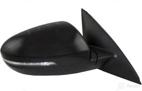 img 1 attached to Brock Replacement Power Side View Mirror with Heated Signal - Compatible with 2014-2015 Optima - Part Number: 87620-4C510