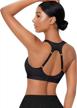 cydream women high impact sports bra racerback running bras wireless adjustable straps hook quick dry max support logo