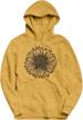 cute and casual: taohong sunflower hoodie for women - lightweight and cozy sweatshirt with drawstring hood and long sleeves logo