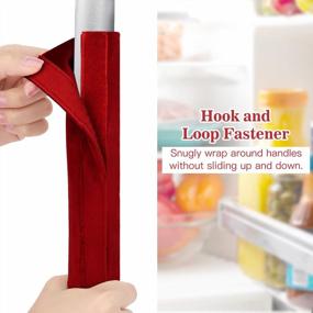 img 1 attached to Защитите свою кухонную технику с помощью накладок на дверные ручки холодильника Nuovoware — набор из 4 шт.
