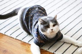 img 2 attached to Cozy Winter Knit Sweater For Cats And Small Dogs - Soft, High-Stretch Pet Clothes By Evursua