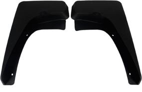 img 2 attached to 🚗 A-Premium Car Splash Guards Mud Flaps 4-PC Set for Jeep Patriot MK Series 2011-2016 Sport Utility - Front and Rear Replacement Mudflaps