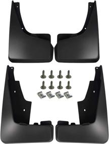 img 4 attached to 🚗 A-Premium Car Splash Guards Mud Flaps 4-PC Set for Jeep Patriot MK Series 2011-2016 Sport Utility - Front and Rear Replacement Mudflaps