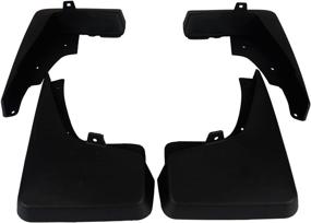 img 3 attached to 🚗 A-Premium Car Splash Guards Mud Flaps 4-PC Set for Jeep Patriot MK Series 2011-2016 Sport Utility - Front and Rear Replacement Mudflaps