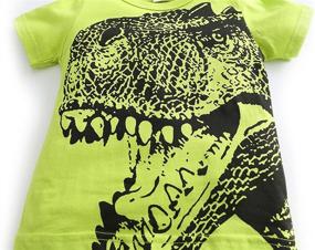 img 1 attached to Dinosaur Shirts for Boys - 🦖 HowJoJo Cotton Graphic Clothing, Tops, Tees & Shirts