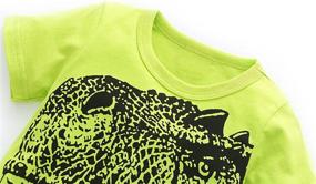 img 2 attached to Dinosaur Shirts for Boys - 🦖 HowJoJo Cotton Graphic Clothing, Tops, Tees & Shirts