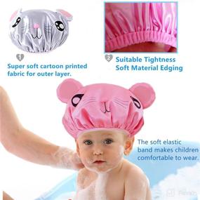 img 3 attached to 🚿 Shower Girls Cartoon Waterproof Shower: Fun and Functional Shower Accessory for Kids