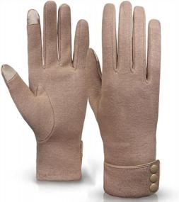 img 3 attached to Women'S Winter Warm Touch Screen Gloves Windproof Lined Thick Glove Set