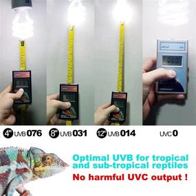 img 1 attached to 🐍 Giangarden UVA UVB Reptile Light: A Powerful 10.0 Tropical UVB 100 Compact Fluorescent Lamp for Rainforest Reptiles - Snake, Lizard, Insect, Turtle, and Tortoise (UVB10.0-13W)