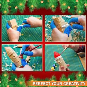 img 2 attached to Wood Carving Kit For Beginners - Whittling DIY Set With Wood Blocks, Knives & New Year Tree Santa Christmas Ornaments Decoration Gift For Kids Adults