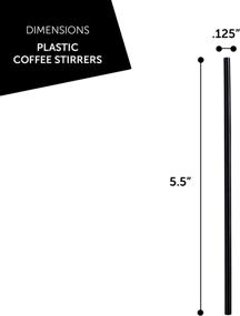 img 3 attached to ☕ 2000 Plastic Coffee Stirrers: 5 Inch Stir Sticks, Cocktail Straws, Disposable Drinking Straws for Coffee & Cocktail