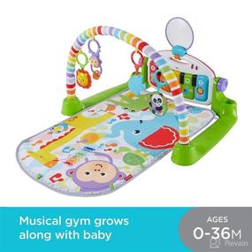 img 3 attached to Fisher Price Deluxe Kick Play Piano Activity & Entertainment ~ Activity & Entertainment
