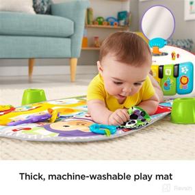 img 1 attached to Fisher Price Deluxe Kick Play Piano Activity & Entertainment ~ Activity & Entertainment