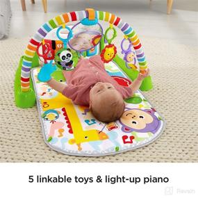 img 2 attached to Fisher Price Deluxe Kick Play Piano Activity & Entertainment ~ Activity & Entertainment