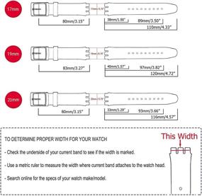 img 3 attached to Replacement Waterproof Silicone Rubber Swatch Women's Watches : Watch Bands