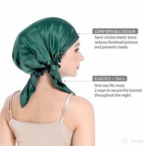 img 3 attached to 💤 Elevate Your Beauty Sleep with Bonnet Sleeping Large Sleep Emerald