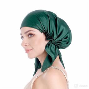 img 4 attached to 💤 Elevate Your Beauty Sleep with Bonnet Sleeping Large Sleep Emerald