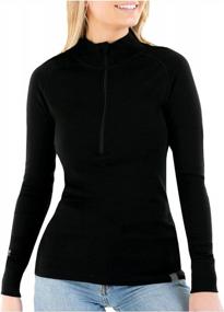 img 4 attached to MERIWOOL Women'S Half Zip Sweater: 100% Merino Wool Midweight Base Layer 250G