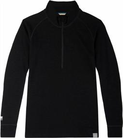 img 2 attached to MERIWOOL Women'S Half Zip Sweater: 100% Merino Wool Midweight Base Layer 250G