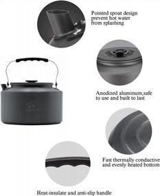 img 2 attached to Bulin Portable 2.2L Camping Kettle: Perfect For Outdoor Hiking And Camping Adventures