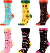 wecibor combed cotton socks for women - hilarious casual pack logo