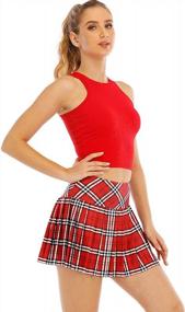 img 1 attached to Women'S Athletic Tennis Skirts W/ Pockets: High Waist Pleated Skater Running Workout & Sports Shorts