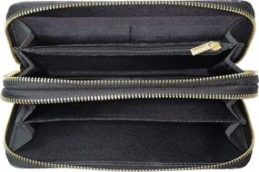 img 1 attached to BRENTANO Double Zipper Wallet Clutch Removable Women's Handbags & Wallets : Wallets