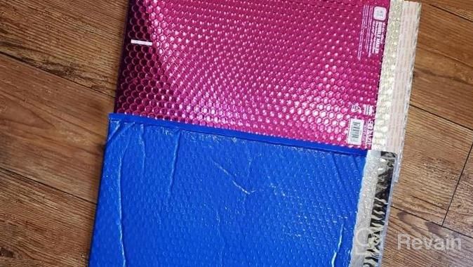 img 1 attached to 25 Pack Metronic Blue Large Padded Envelopes 10.5X16, Waterproof Bubble Mailers For Shipping Clothing, Photos, Magazines, Books & Documents Bulk #5 review by Tonya Connors