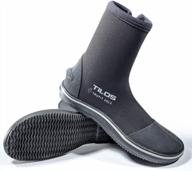 👢 tilos trufit scuba dive boots: truly ergonomic scuba booties, 3mm short, 3mm titanium, 5mm titanium, 5mm thermowall, 7mm titanium логотип