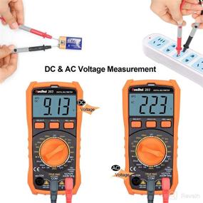 img 1 attached to Ruoshui Digital Multimeter: Portable True RMS 2000 Counts Ohmmeter with LCD Backlight Display