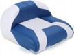 northcaptain pro casting boat seat: white & pacific blue color options! logo