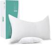 wemore side sleeper pillow for neck and shoulder pain relief, adjustable shredded memory foam pillow, neck pillow for pain relief sleeping, cervical support pillow, curved bed pillow queen size, white logo