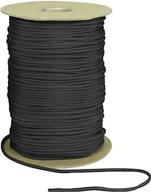 🔥 high-quality black rothco nylon paracord - 600 ft spool, 550lb strength логотип