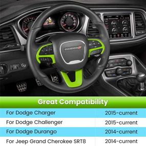 img 3 attached to Accessories Decoration 2015 2021 Challenger 2014 2021 Interior Accessories best for Steering Wheels & Accessories