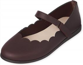 img 3 attached to Унисекс-детские туфли Mary Jane Flat Comfort Flex от The Children's Place.