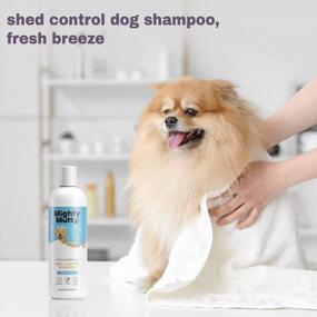 img 2 attached to Mighty Mutt Hypoallergenic De-Shedding Dog Shampoo 16 Oz - Reduce Shedding, Clean & Nourish Fresh Breeze Scent