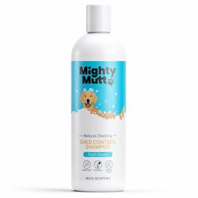 img 4 attached to Mighty Mutt Hypoallergenic De-Shedding Dog Shampoo 16 Oz - Reduce Shedding, Clean & Nourish Fresh Breeze Scent