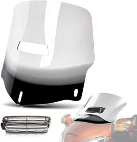 img 4 attached to 🏍️ Clear Motorcycle Windscreen Windshield with Air Vent for Honda Goldwing GL1800 (2001-2017)