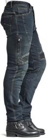 img 3 attached to MAXLER JEAN Biker Jeans For Men - Slim Straight Fit Motorcycle Riding Pants Motorcycle & Powersports