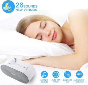 img 2 attached to 26 High Fidelity Nature Sounds White Noise Machine - Portable Sleep Sound Therapy Machine with USB Output Charger Function for Home, Office, Travel, Baby, Kids, and Adults