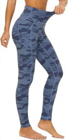img 2 attached to Women'S High Waisted Yoga Pants With Pockets - Tummy Control Workout Leggings