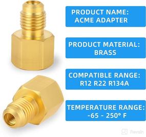 img 1 attached to ERGAOBOY R134A Refrigerant Adapter Female