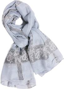 img 1 attached to GERINLY Cozy Lightweight Scarves LightPink Women's Accessories ~ Scarves & Wraps