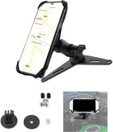 📱 guaimi motorcycle phone mount with 360° rotation - cellphone holder and gps bracket for kawasaki ninja 400 (2018-2020) - includes camera rack логотип