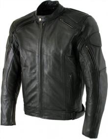 img 4 attached to Xelement B7366 Men'S 'Executioner' Black Leather Racer Jacket With X-Armor Protection - 2X-Large